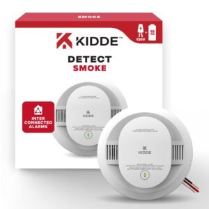 Kidde DETECT - 120V Photoelectric Smoke Alarm w/ 10 Year Backup Battery (20SA10-CA)