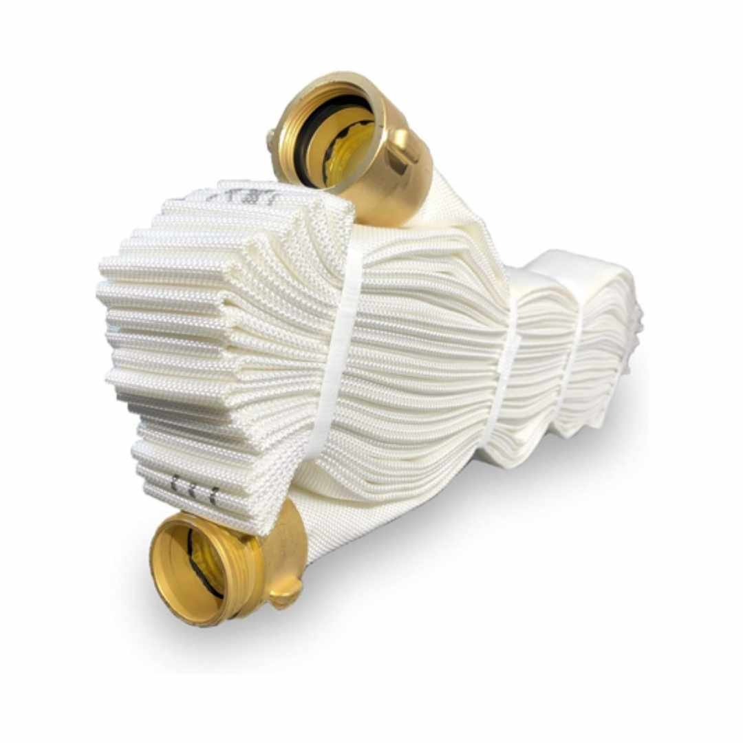 1-1/2" x 75' Single Jacket Fire Hose - Designed to be Clipped on a Swing Rack